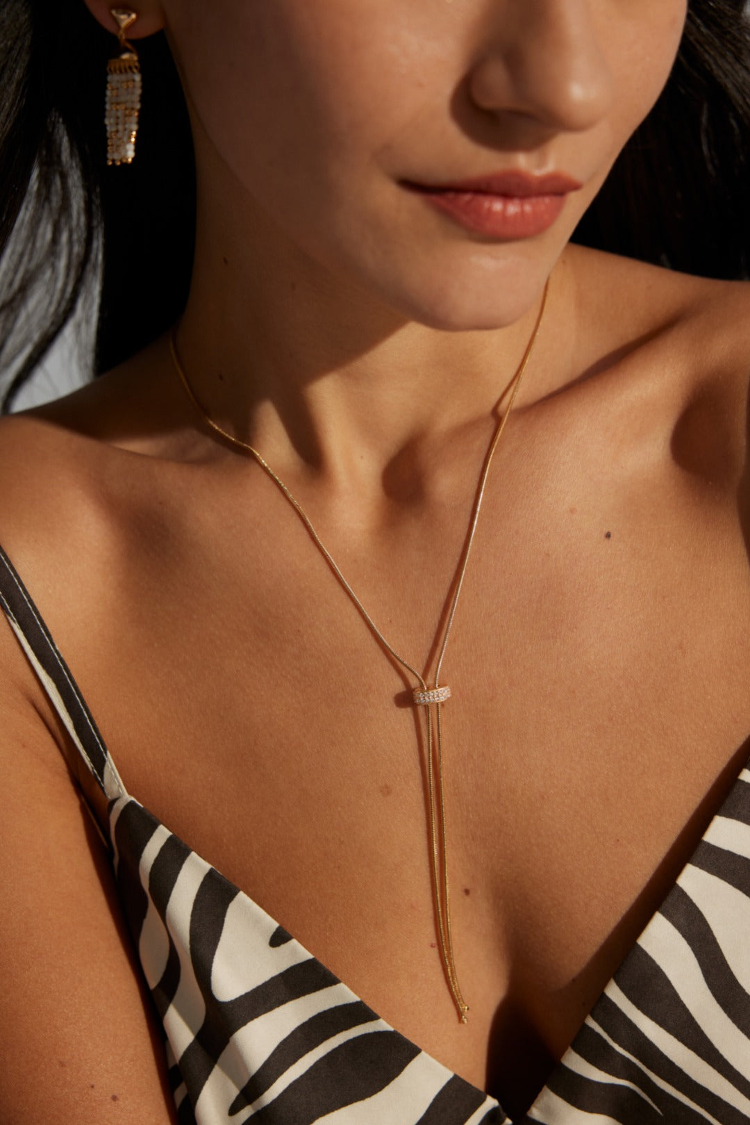 Adjustable Zircon Necklace