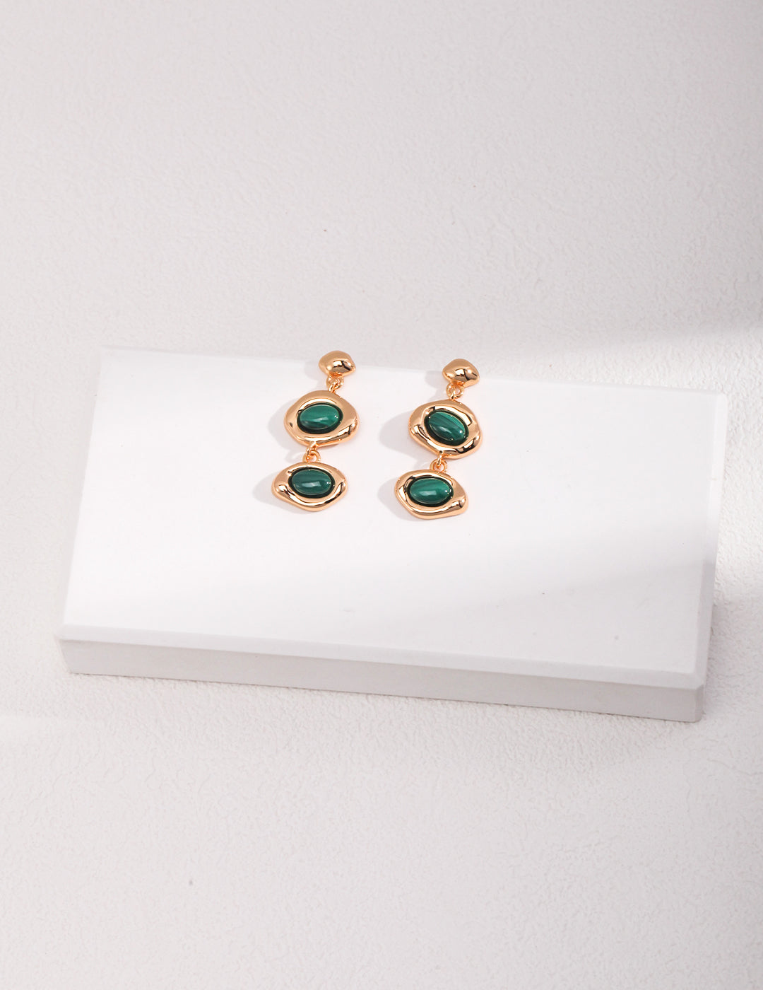 Malachite Drop Earrings
