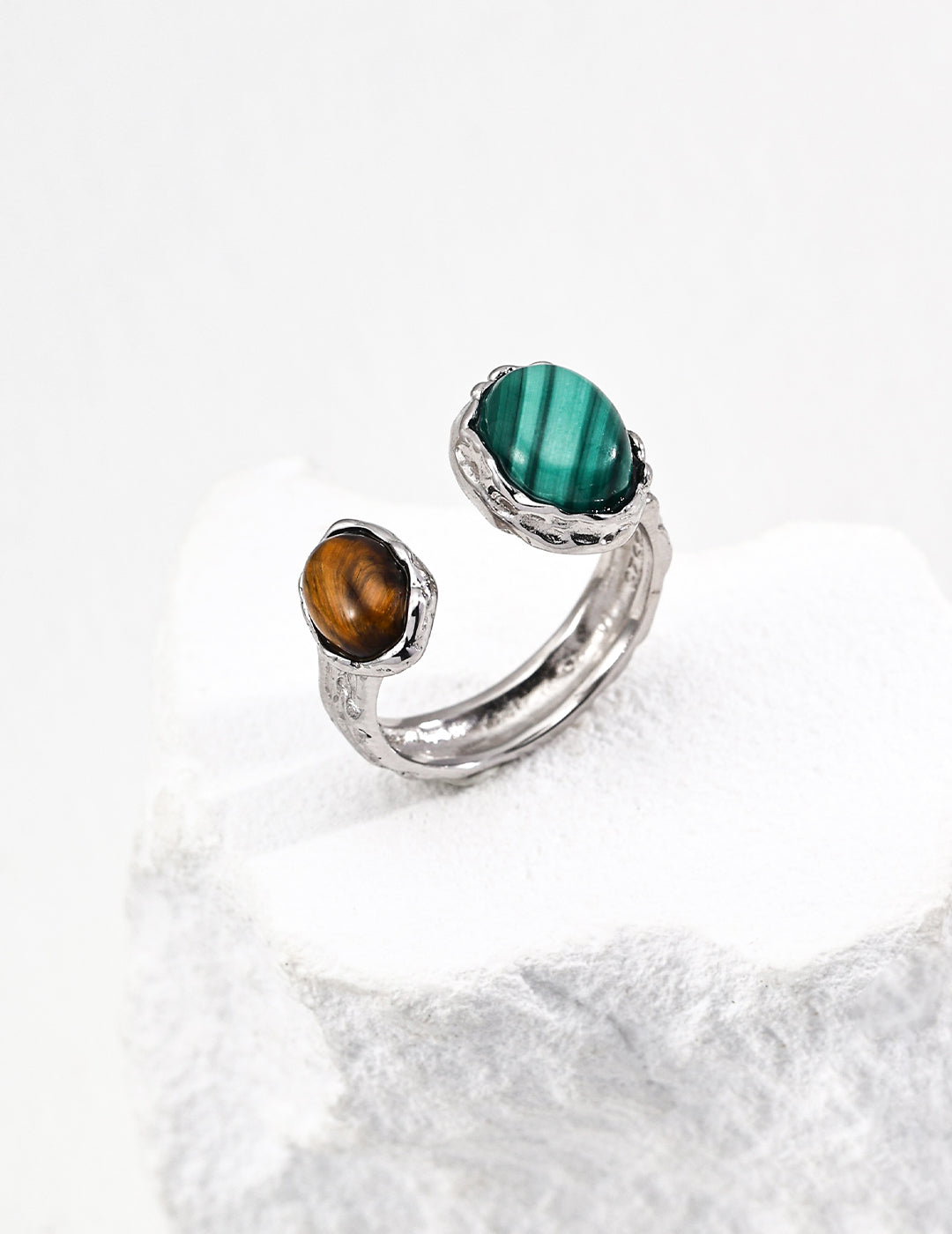 Twinstone Open Ring