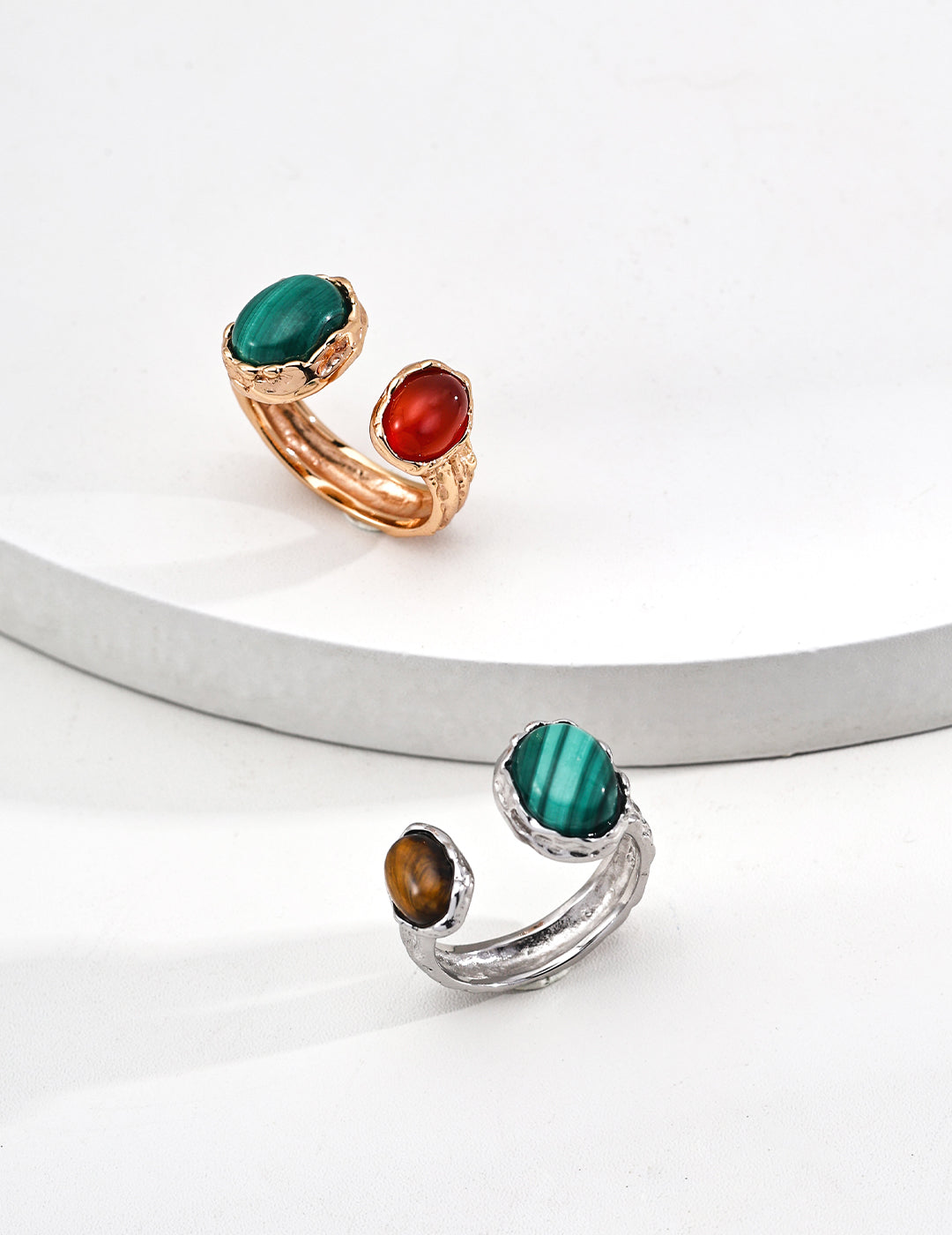 Twinstone Open Ring