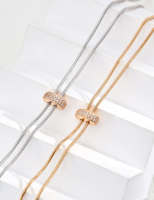 Adjustable Zircon Necklace